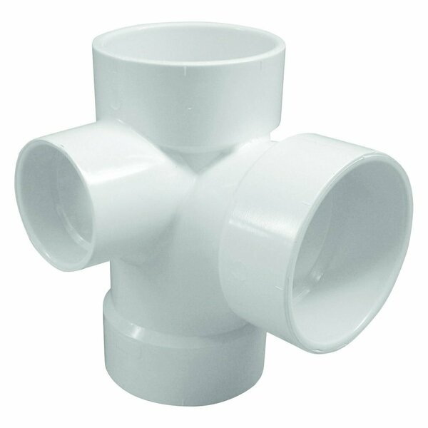 Genova Products Sanitary Tee With Left Side Inlet 77132